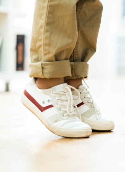 Child in sneakers