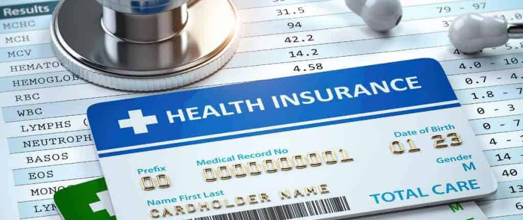 photo of health insurance card